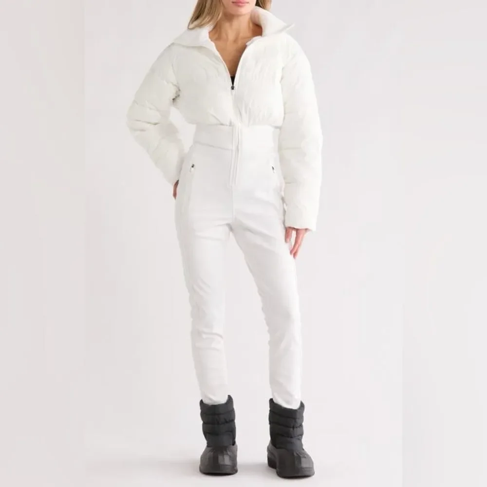 FP Movement Downhill Diva White Ski Suit Jacket and Pants Set Size XSmall